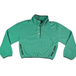 Old Navy Performance Fleece Quarter Snap Pullover Seafoam Green XXL 18 New